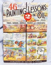 Vintage Walter T. Foster 46 Pintura Lessons En Aceite 2 Mona Mills - $33.82