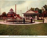 Mineral Springs Park Scene Petoskey Michigan MI UNP 1910s DB Postcard Un... - $4.90