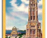 Riverside Church and Grants Tomb New York City NY NYC UNP Linen Postcard... - $2.95