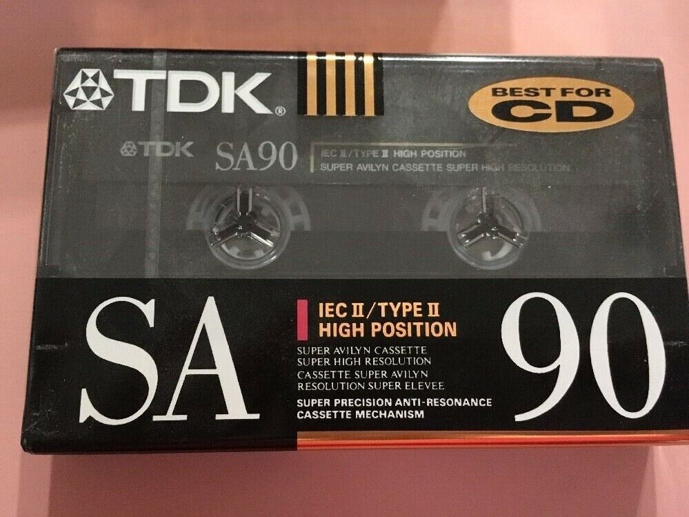 TDK SA90 High Bias Type II Cassette Tape New Factory Sealed -SHIPS SAME ... - $18.69
