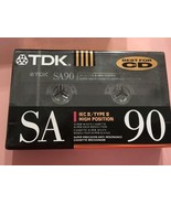 TDK SA90 High Bias Type II Cassette Tape New Factory Sealed -SHIPS SAME ... - €16,15 EUR