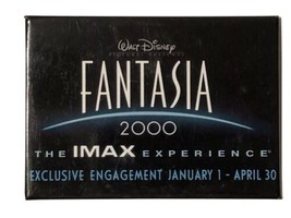 Disney Fantasia 2000 Pinback Button IMAX Experience Promotional Pin - £4.23 GBP