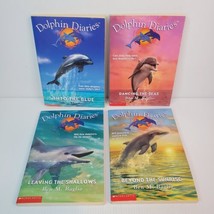 Lot of 4 Dolphin Diaries Ben Baglio Books #1, 8, 9, 10 Youth Children Fiction  - £8.17 GBP