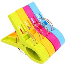 Loialpupy 4 Pack Plastic Beach Towel Clips Windproof Clips for Towels - $64.35 MXN