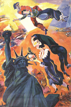 T.F. CHEN Visiting the Statue of Liberty, 1981 - £197.84 GBP