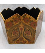 Vintage Hexagon Cardboard Container Intricate Design 6&quot; X 5 1/2&quot; X 3 1/2&quot; - $367.38 MXN