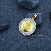 Om Aum Men&#39;s Exclusive 916 Fancy Gold Pendant, Mens Gift CZ Studded Pendant 13 - £1,593.56 GBP