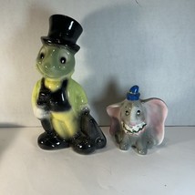 Vintage Jiminy Cricket and Dumbo Ceramic Figurines From Walt Deisney Prod. - $29.99