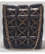 Chain, Wood Bead, and Suede Hand Bag 7&quot; Wide x 7.5&quot; High - £27.62 GBP
