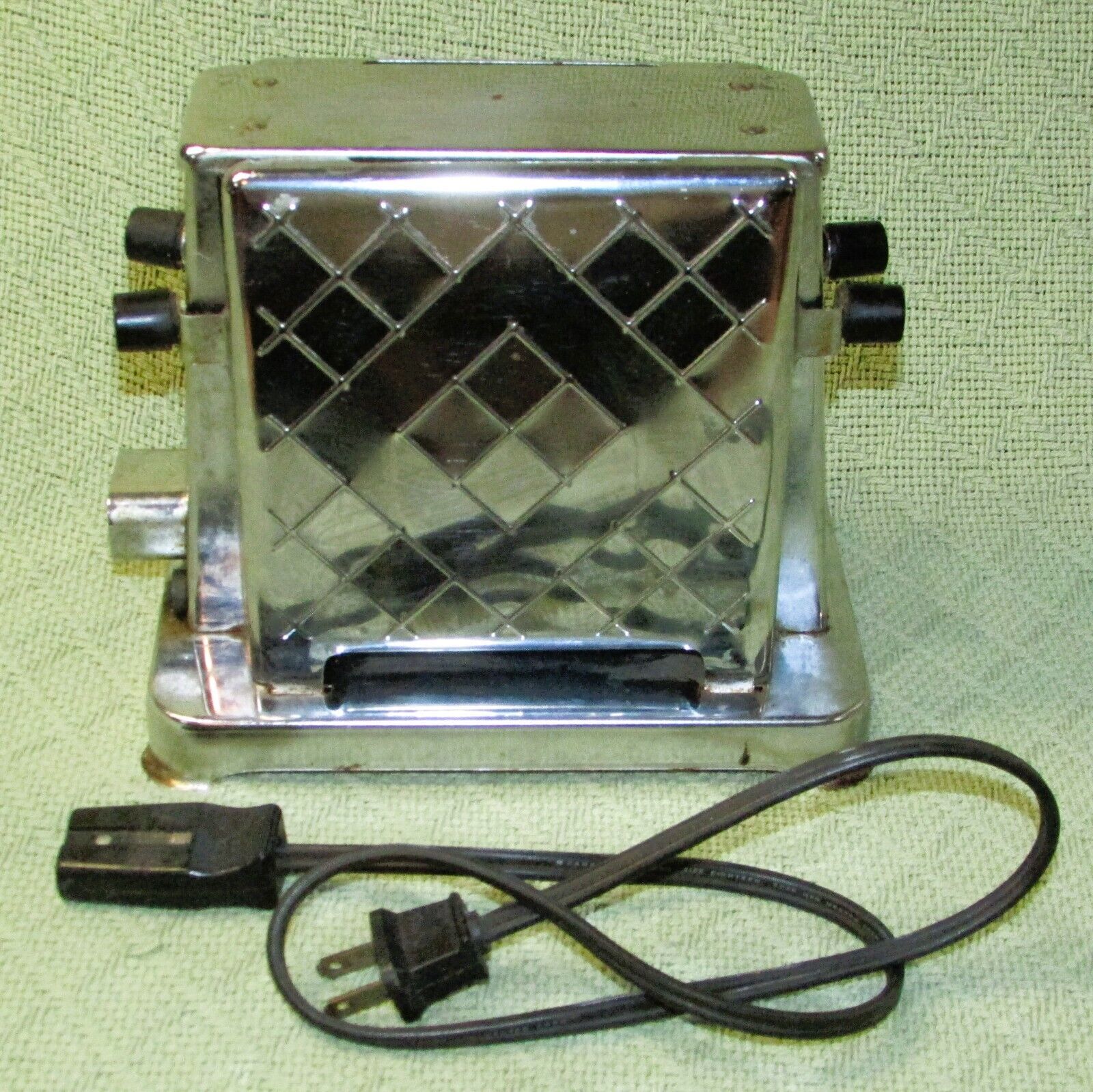 TOASTESS 2 SIDED ELECTRIC TOASTER 1940s MONTREAL CANADA GENERAL ELECTRIC VINTAGE - $35.10