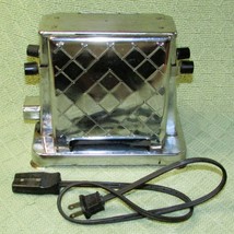 TOASTESS 2 SIDED ELECTRIC TOASTER 1940s MONTREAL CANADA GENERAL ELECTRIC... - $35.10