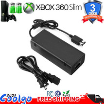 Fits Xbox 360 S Power Supply Brick Charger Adapter Cable Cord 360 S Console - £28.32 GBP