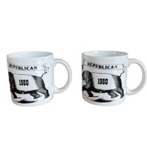 1980 Republican Party GOP Elephant Mug Ronald Reagan&#39;s Landslide Coffee Mug - £23.26 GBP