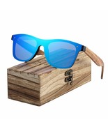 BARCUR Polarized Black Walnut Wood Sunglasses Men Square Women Sun Glasses - $39.12 CAD+