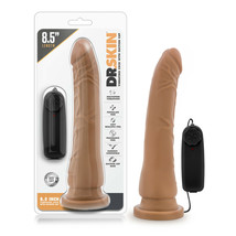 Dr. Skin 8.5&quot; Vibrating Realistic Cock With Suction Cup Mocha - $612.76 MXN