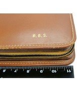 &quot;RBS&quot; IVintage Mens Brown Leather Dopp Kit Toiletry Travel Bag Top Grain... - £110.91 GBP