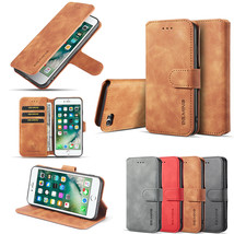 Man Flip Magnetic Retro Wallet Card Stand Leather Case Fr iPhone XR/Xs Max 8/7/6 - £47.96 GBP