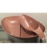 Vintage MELMAC Divided Bowl &amp; Gravy Boat Mid Century Mar Crest Glamper RV - $513.18 MXN