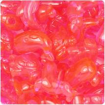 BeadTin Hot Pink Transparent Marine Life Pony Beads (2oz) - $2.39