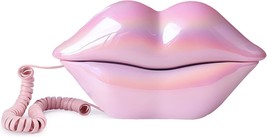 Telpal Corded Landline Phones For Home, Funny Novelty Lip Phone Gift, Wired - $32.97