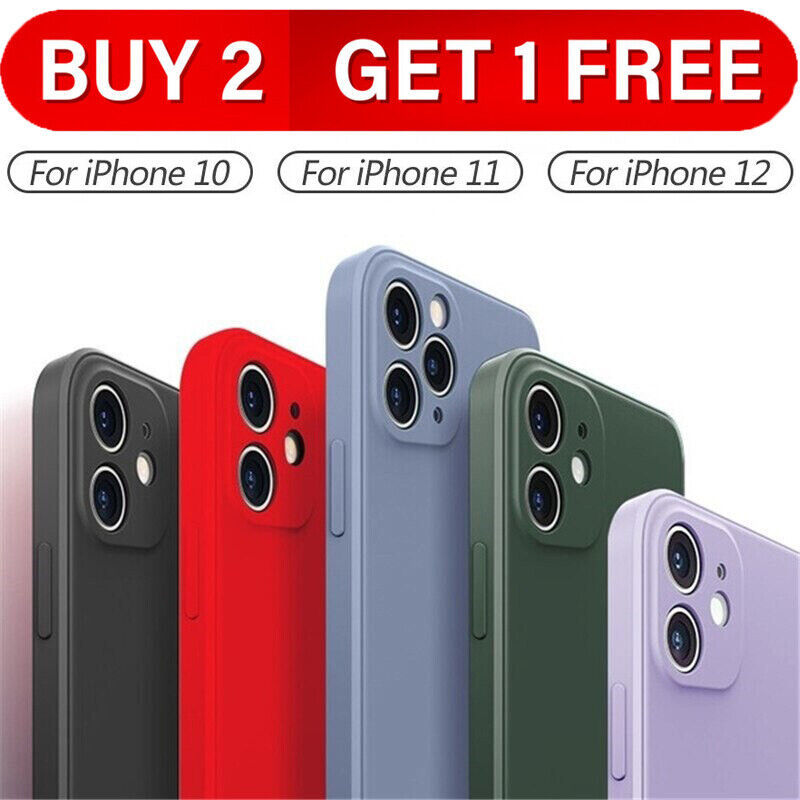 Primary image for For iPhone 15 14 13 12 11 Pro Max X XS XR 8 Plus Silicone Case Camera Lens Cover