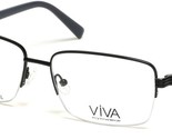 New Viva VV 4049 001 Shiny Black Eyeglasses 55/16/140 - $49.45