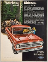 1972 Print Ad Ford Red Pickup Truck Rides Like a Car,Works Like a Truck - $20.44