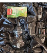 Glass tea set , Moroccan glass teapot, Moroccan tea glasses,  Moroccan m... - $2,331.58 MXN
