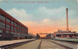 Kansas City Southern Railroad Shops Pittsburg KS 1910c postcard - £6.26 GBP