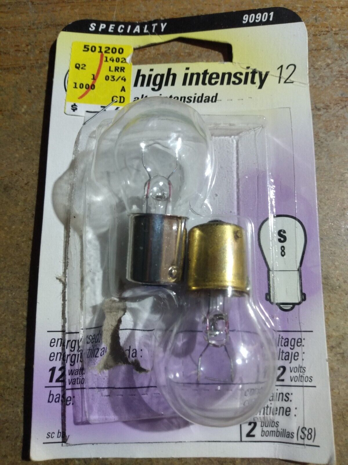 GE 12w Specialty Lighting 90901 Bulbs 2/Pkg [Open] - $2.00
