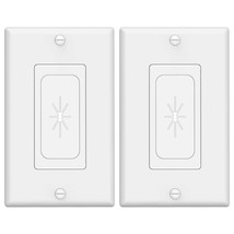 Wall Plate Cable Pass Through, Single Gang Decorator Wall Plate Cover, F... - $14.99