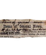 Addie Dwight 1st Van Buren County Murder 1871 Victorian News Indiana DWAA10 - $99.99