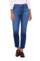 Paige cindy hi-rise straight raw hem ankle jean in Devoted - $142.00