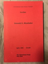 Levine Uncorrected proof - Donald E. Westlake - £23.06 GBP