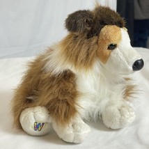 Ganz Webkinz Collie Plush 9&quot; Dog Puppy Brown Toy Stuffed Animal HM149 - £10.51 GBP