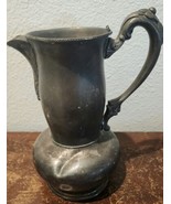 Antique Vintage Silver Coffee Pot Teapot Creamer Water Pitcher Missing Lid - $468.51 MXN
