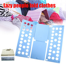 Adjustable T-Shirt Clothes Fast Folder Folding Board Laundry Organizer F... - £16.50 GBP