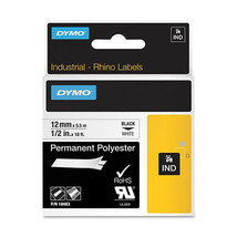Dymo Tape Label White (12mmx5.5m) - Polyester - £47.43 GBP
