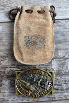 Erie Canal Heritage Mint Solid Brass Belt Buckle Buffalo N.Y 1832-1982 w/Pouch - £27.23 GBP