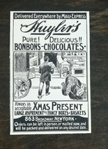 Vintage 1900 Huyler&#39;s Cocoa and Chocolate Bonbons Original Ad 1021 - £5.24 GBP