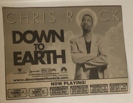 Down To Earth Movie Print Ad Chris Rock TPA9 - £4.65 GBP