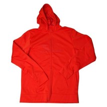 THE NORTH FACE Large Men s Full Zip Soft Polyester Fleece Hoodie Orange Thumb - £16.26 GBP