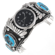 Navajo Turquoise Watch Inspired by Burt Reynolds Smokey &amp; The Bandit Men... - £699.58 GBP+