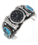 Navajo Turquoise Watch Inspired by Burt Reynolds Smokey &amp; The Bandit Men... - £710.64 GBP+