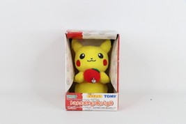 NOS Vintage Nintendo Pokemon Tomy Pikachu Apple Bell Plush Toy Japan Exc... - $97.96