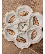 Antique Lafarge L&amp;C Limoges Oyster Plate – Hand-Painted French Porcelain - $4,311.41 MXN