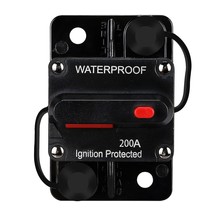 Generic 200 Amp Waterproof Circuit Breaker, With Manual Reset, 12V-48V Dc, - $35.97