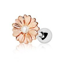 Rose Gold Sweat Pearl Daisy Cartilage Earring - £11.02 GBP