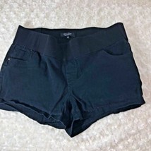 Look Maternity Black Shorts Sz 14 2.50&quot; Inseam - $11.65
