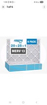 Aerostar 20x25x1 MERV 13 Furnace A/C Air Filters, 6 Pack - $65.33